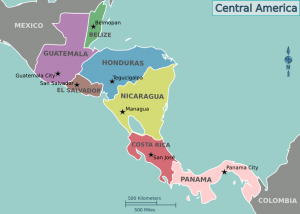 Map of Central America